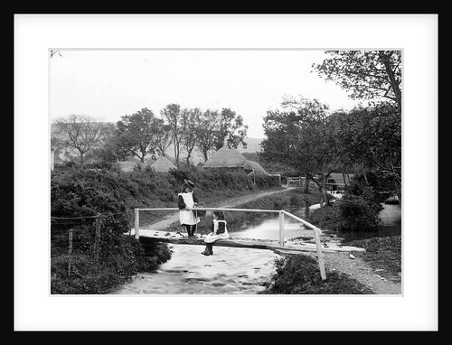 Bridge over stream, Ballaugh, Isle of Man by George Bellett Cowen